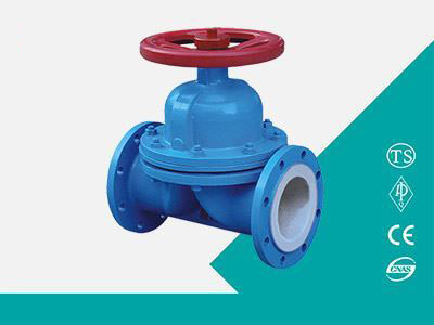 Fluorine lined diaphragm valve