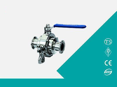 Clamp type non-retention ball valve
